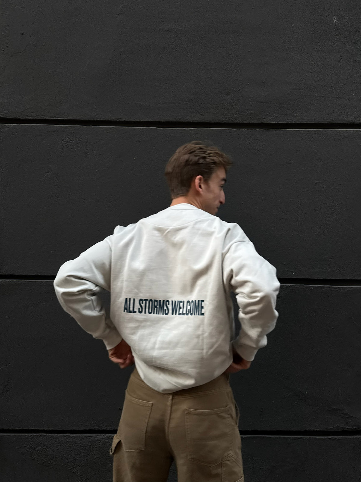 SUDADERA SOCIETY GRIS CLARO