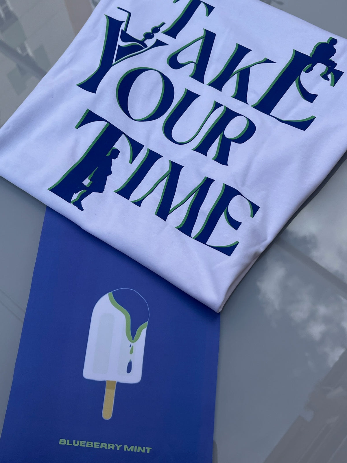 CAMISETA TAKE YOUR TIME BLANCA