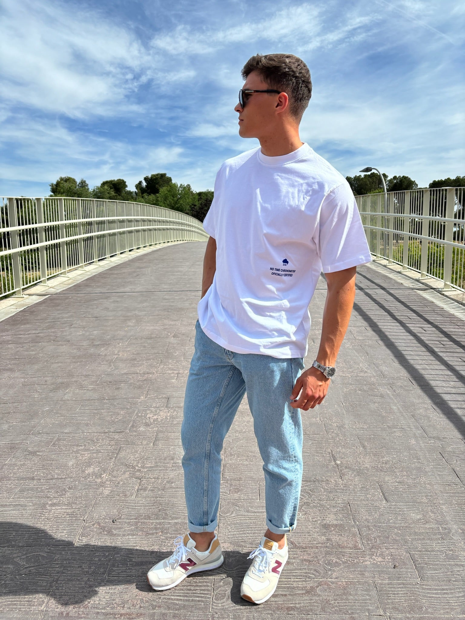TAKE YOUR TIME WHITE T-SHIRT