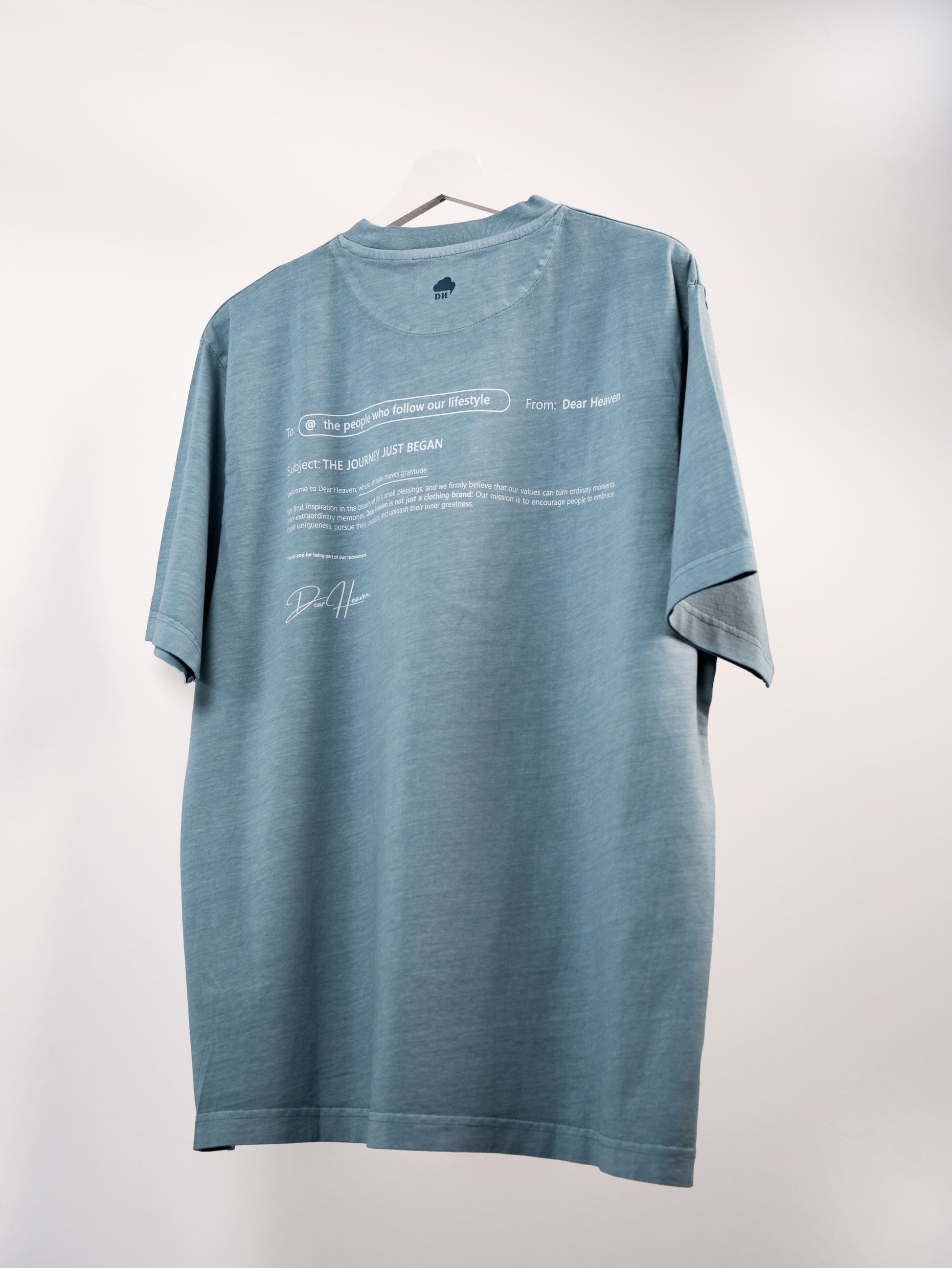 THE JOURNEY JUST BEGAN BLUE T-SHIRT