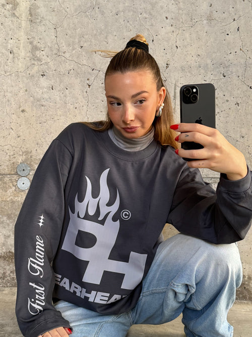 FIRST FLAME GREY LONG SLEEVE