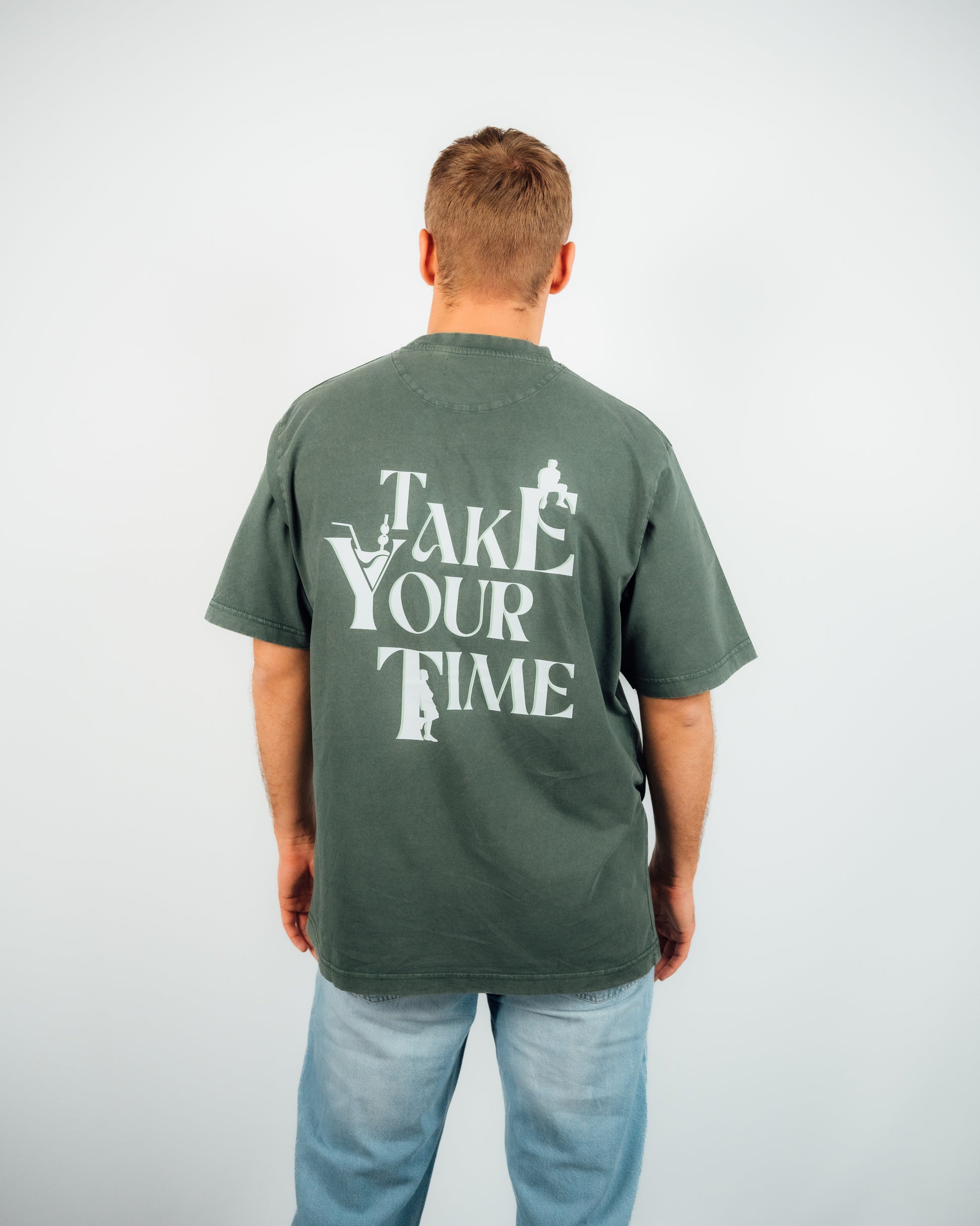 TAKE YOUR TIME GREEN T-SHIRT