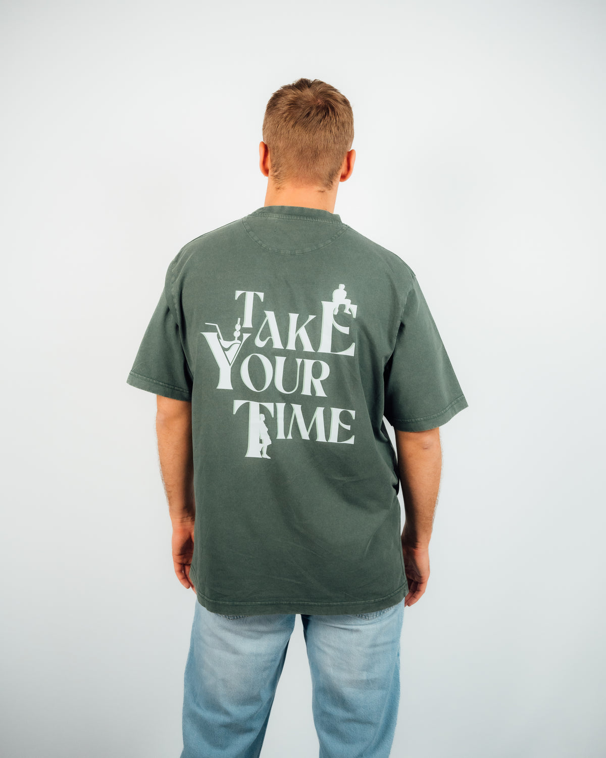 CAMISETA TAKE YOUR TIME VERDE