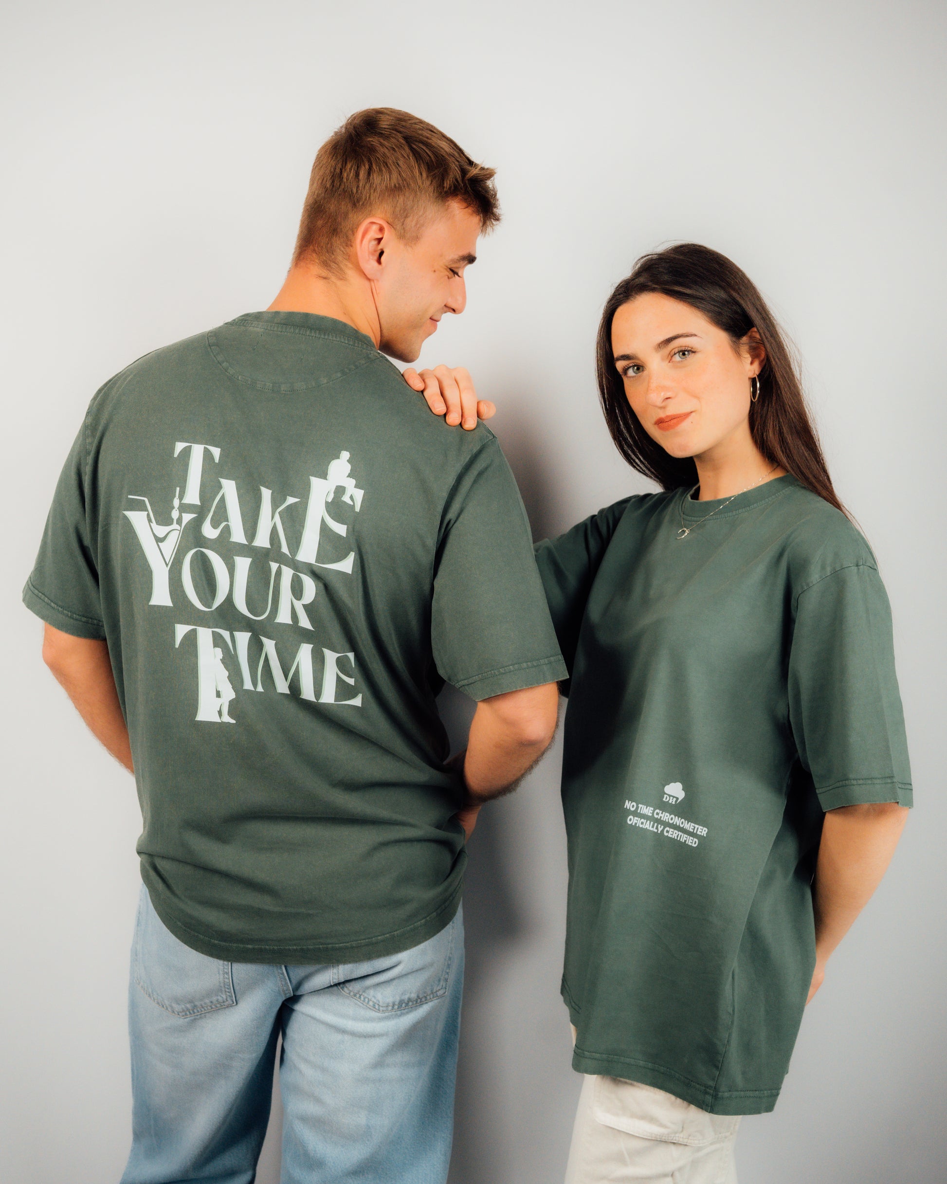 TAKE YOUR TIME GREEN T-SHIRT