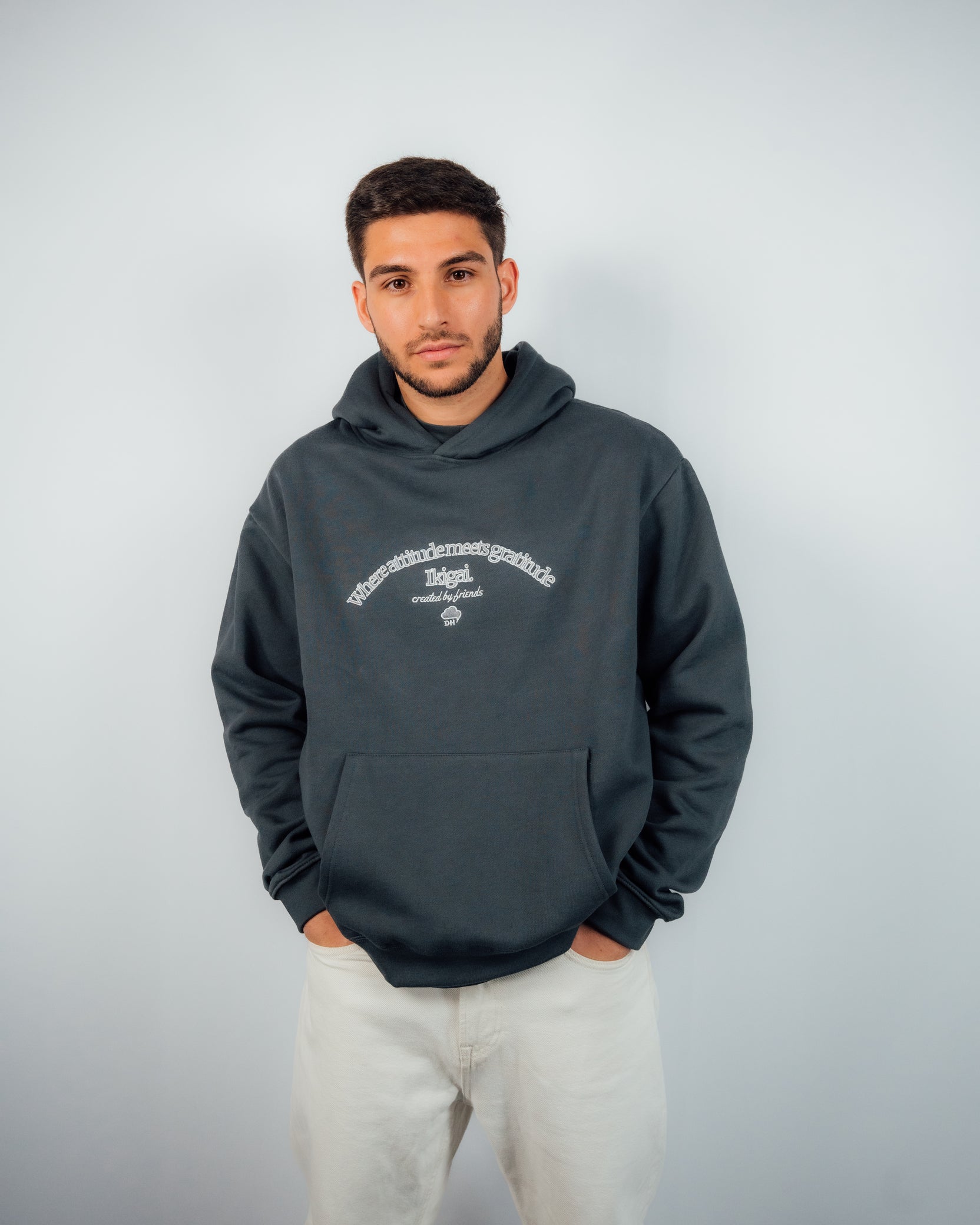 IKIGAI GREY HOODIE