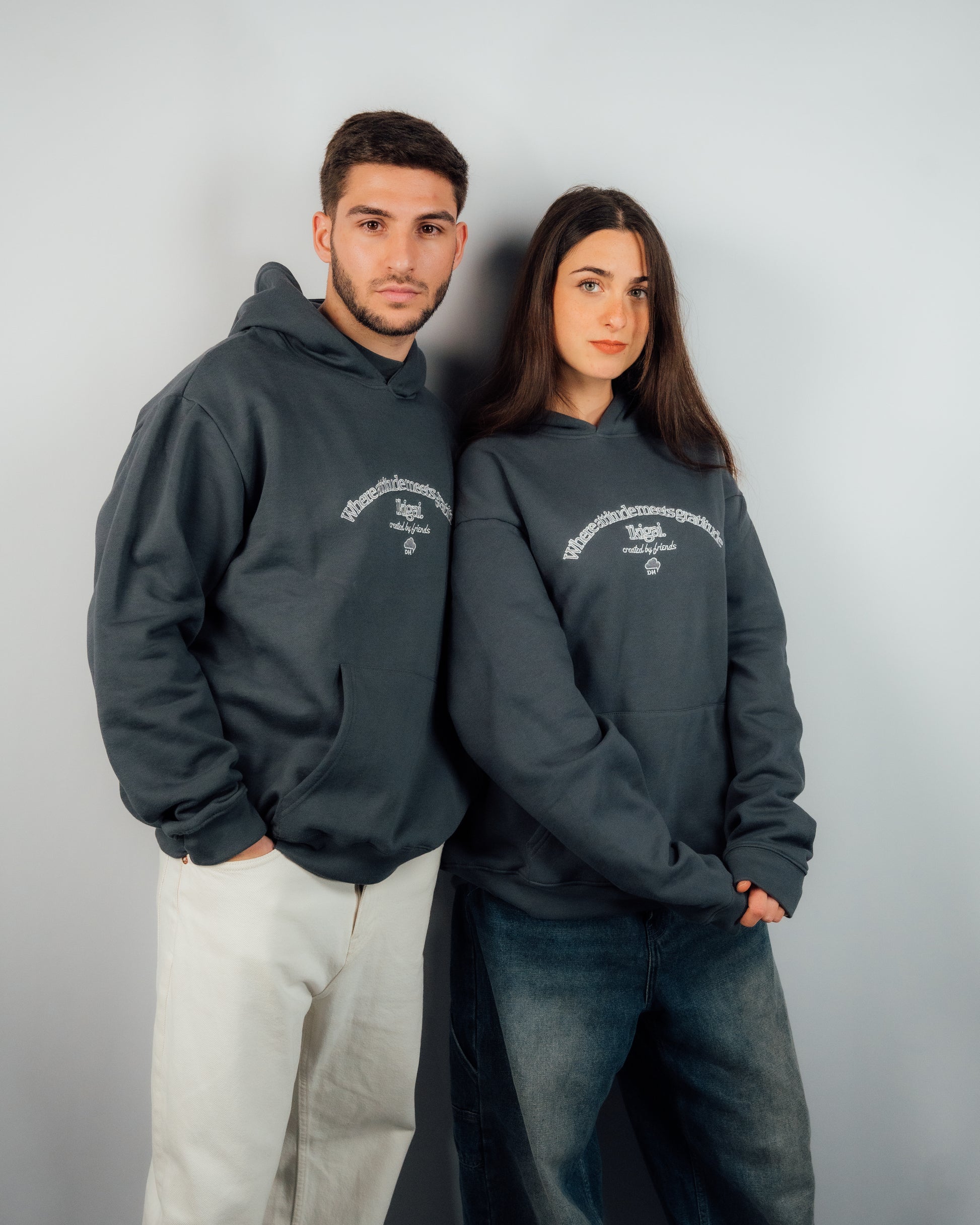 IKIGAI GREY HOODIE