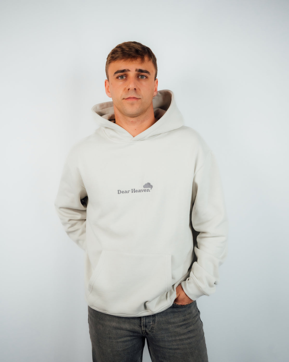SUDADERA STARTING WITH THE BASIC BLANCA