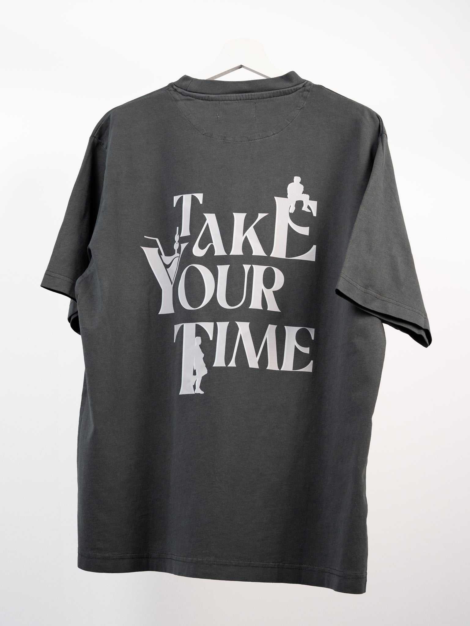 TAKE YOUR TIME GREY T-SHIRT