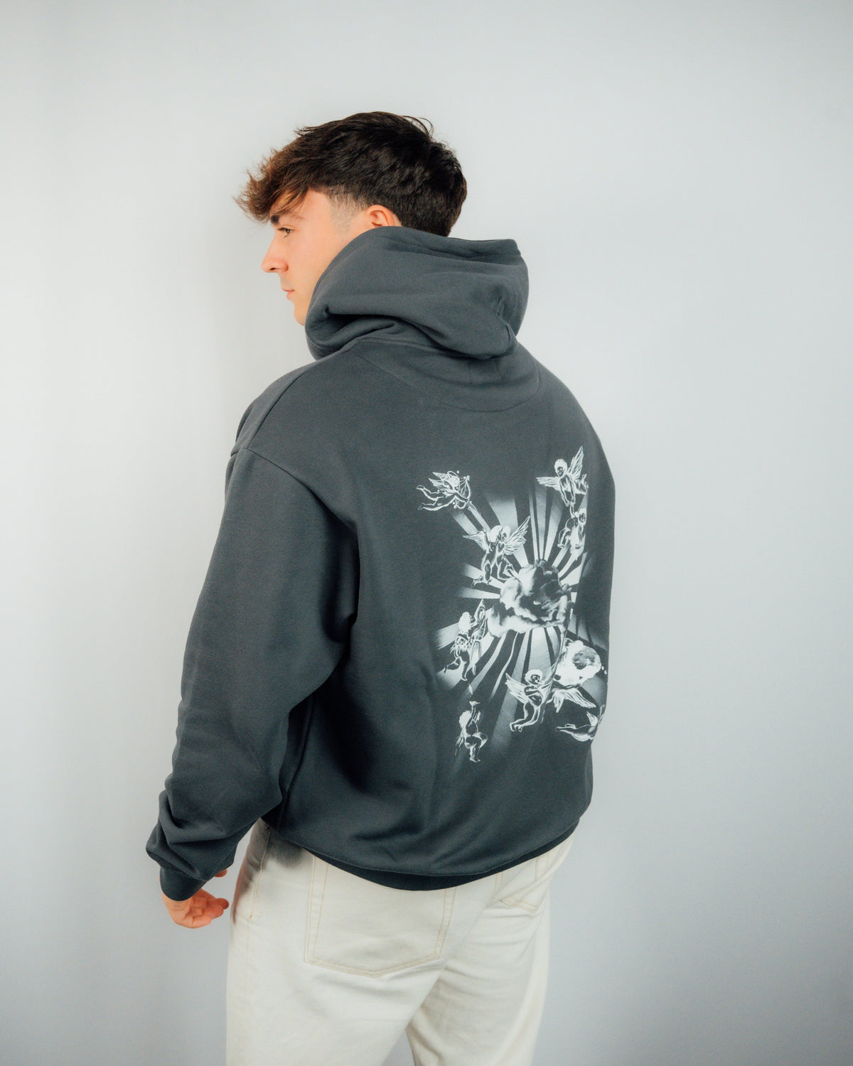 SUDADERA ANGELS GRIS