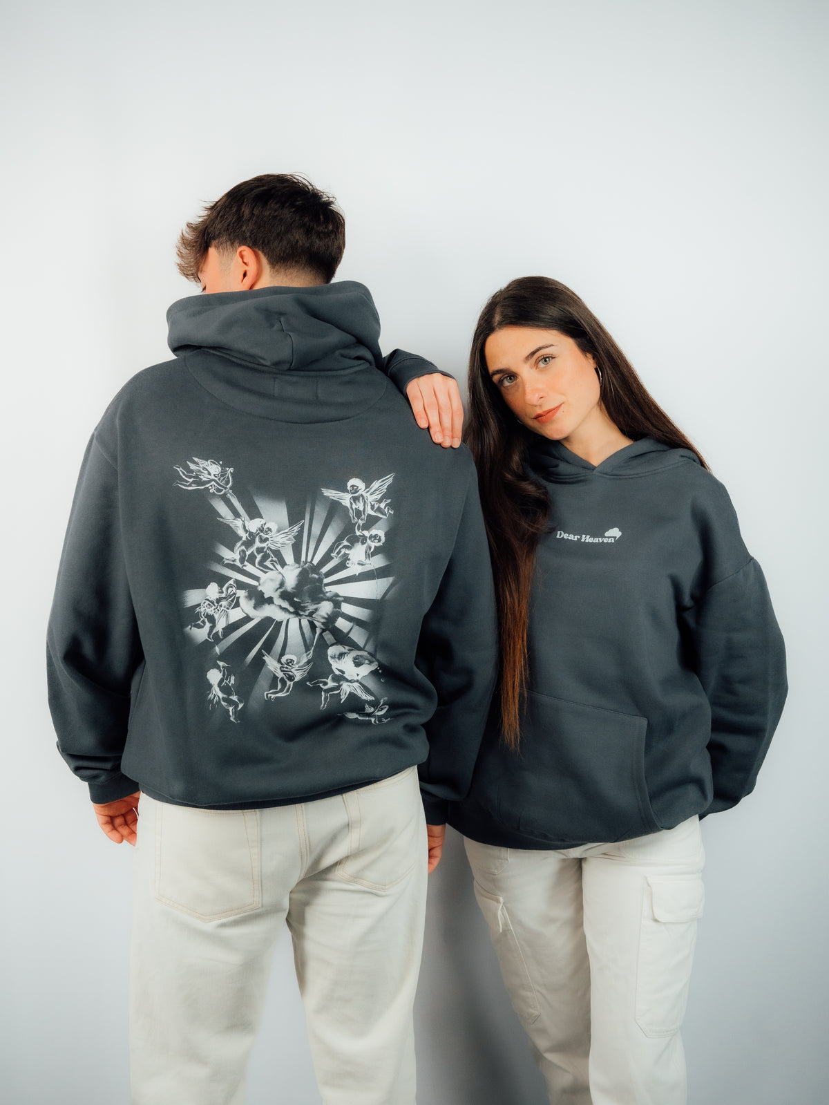 SUDADERA ANGELS GRIS