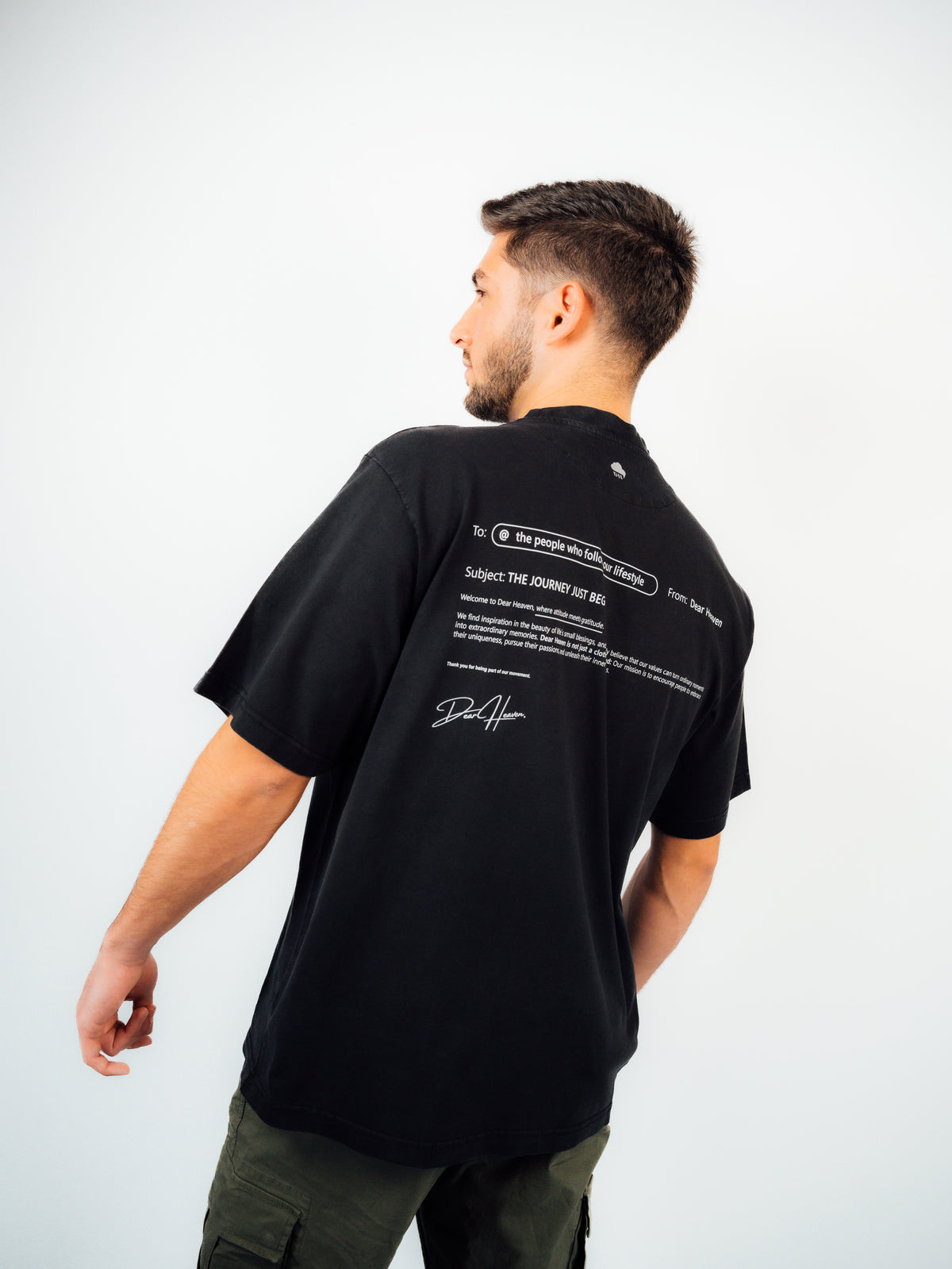 CAMISETA THE JOURNEY JUST BEGAN NEGRA