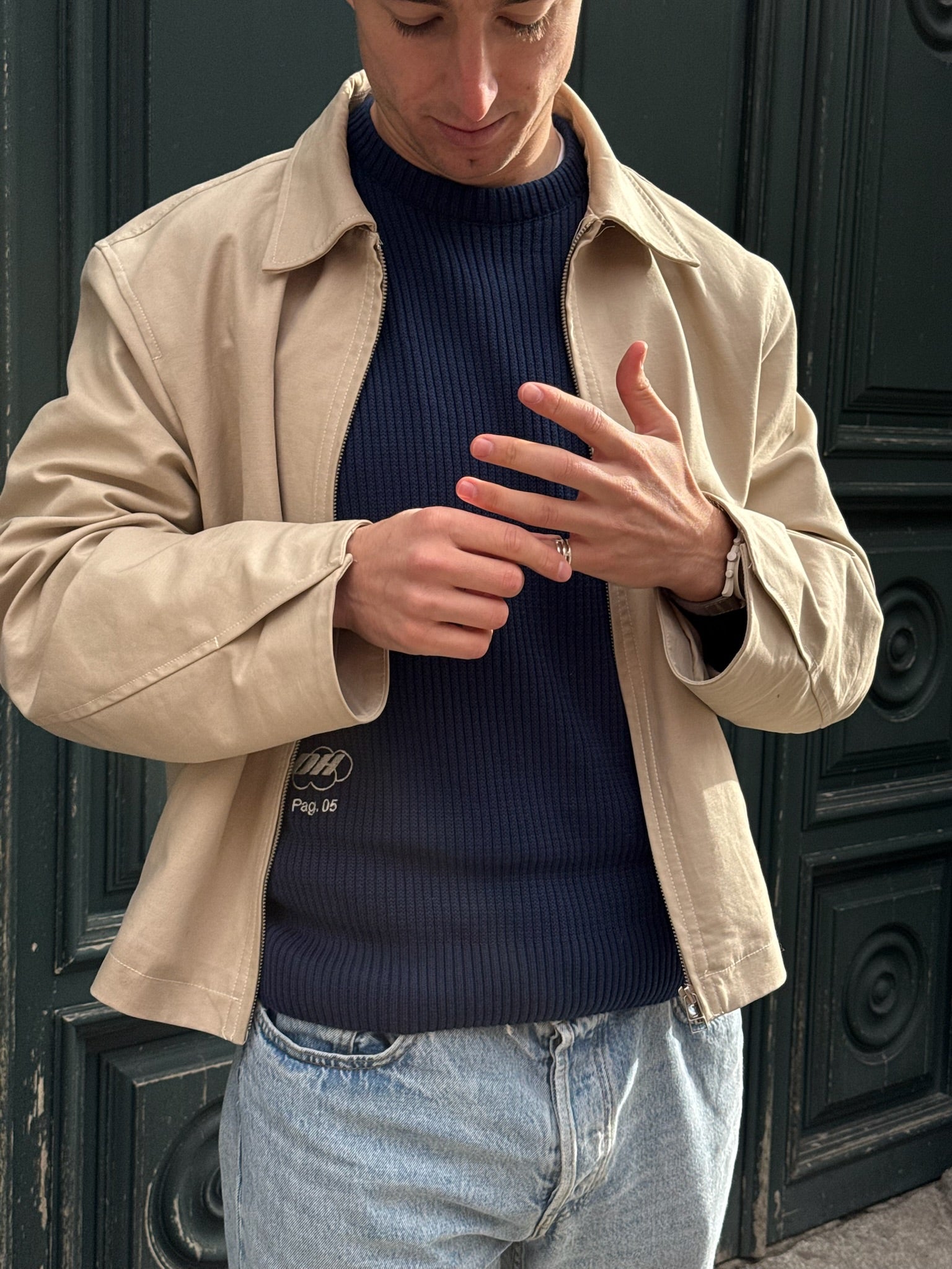 JERSEY PAGE 05 AZUL OSCURO