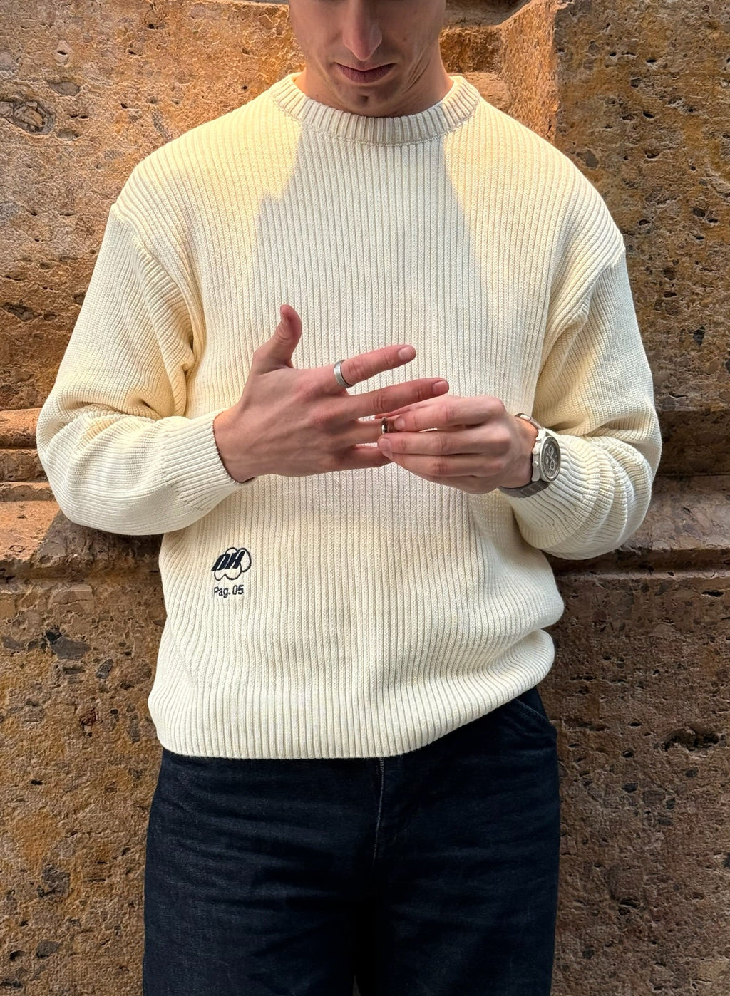 JERSEY PAGE 05 BLANCO CREMA