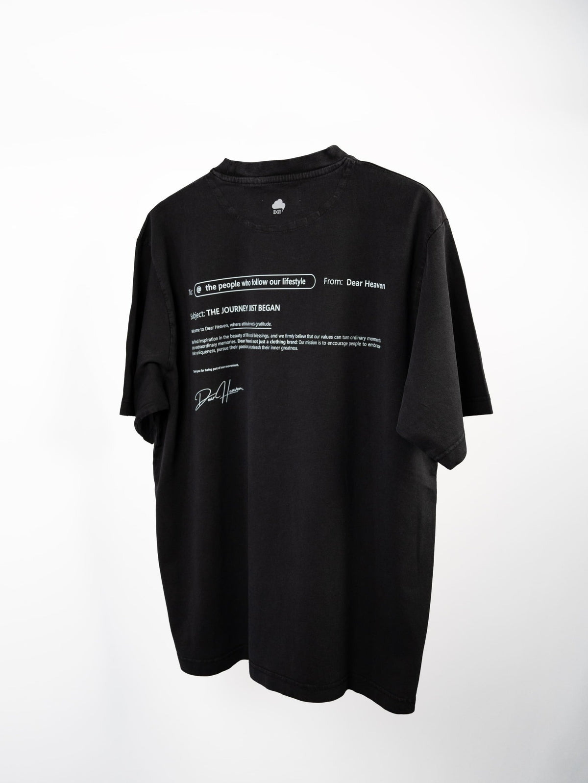CAMISETA THE JOURNEY JUST BEGAN NEGRA