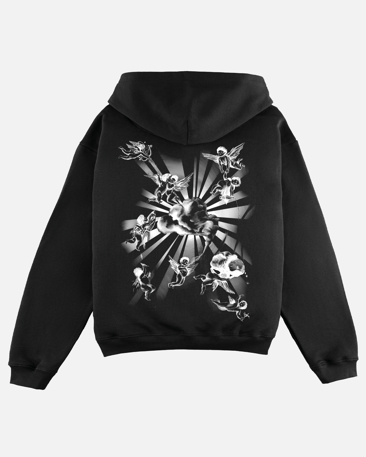 SUDADERA ANGELS NEGRA