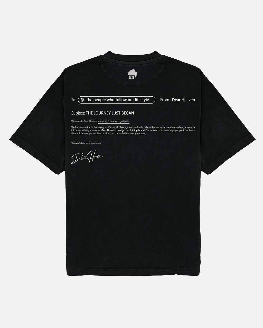 THE JOURNEY JUST BEGAN DARK T-SHIRT