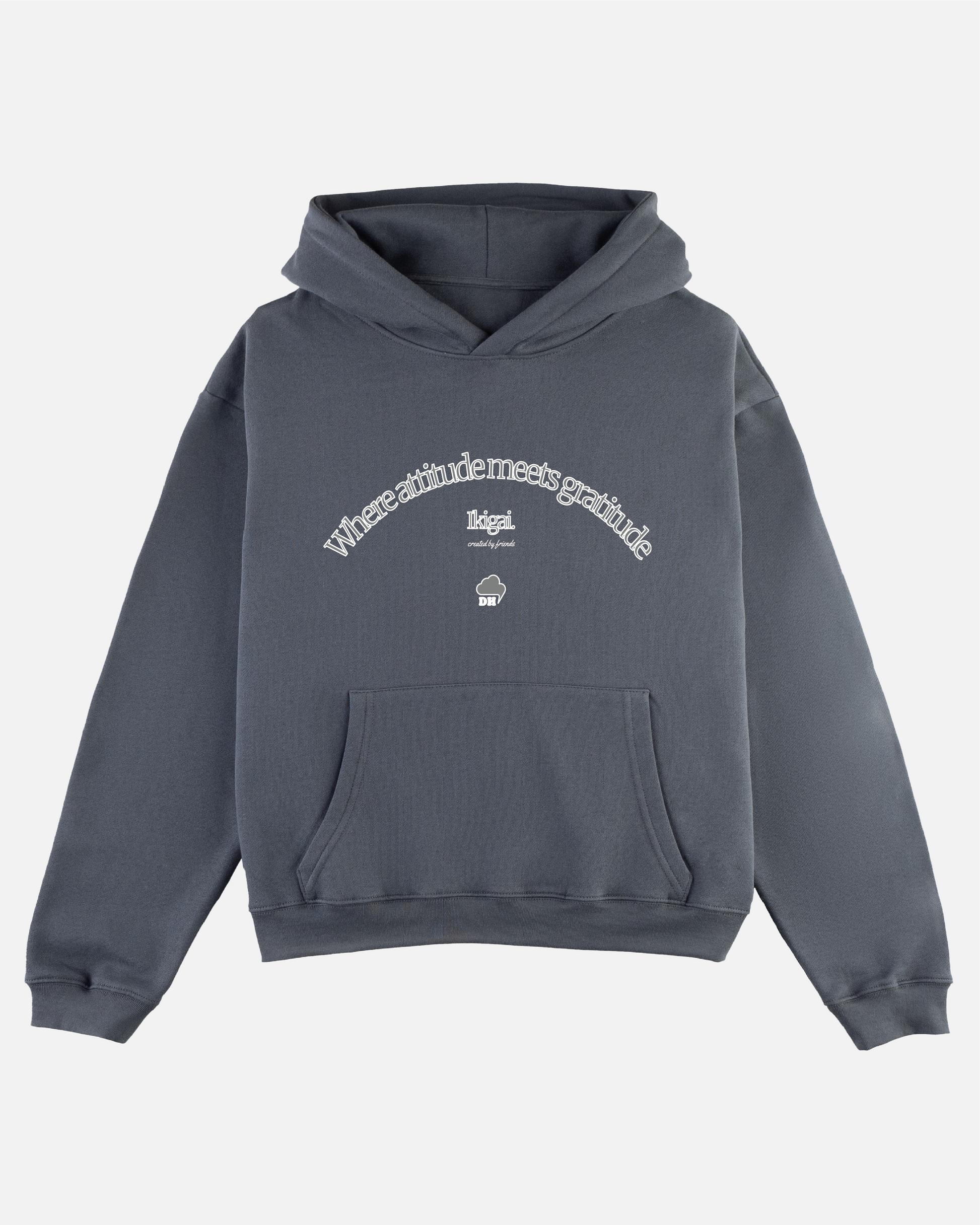 IKIGAI GREY HOODIE