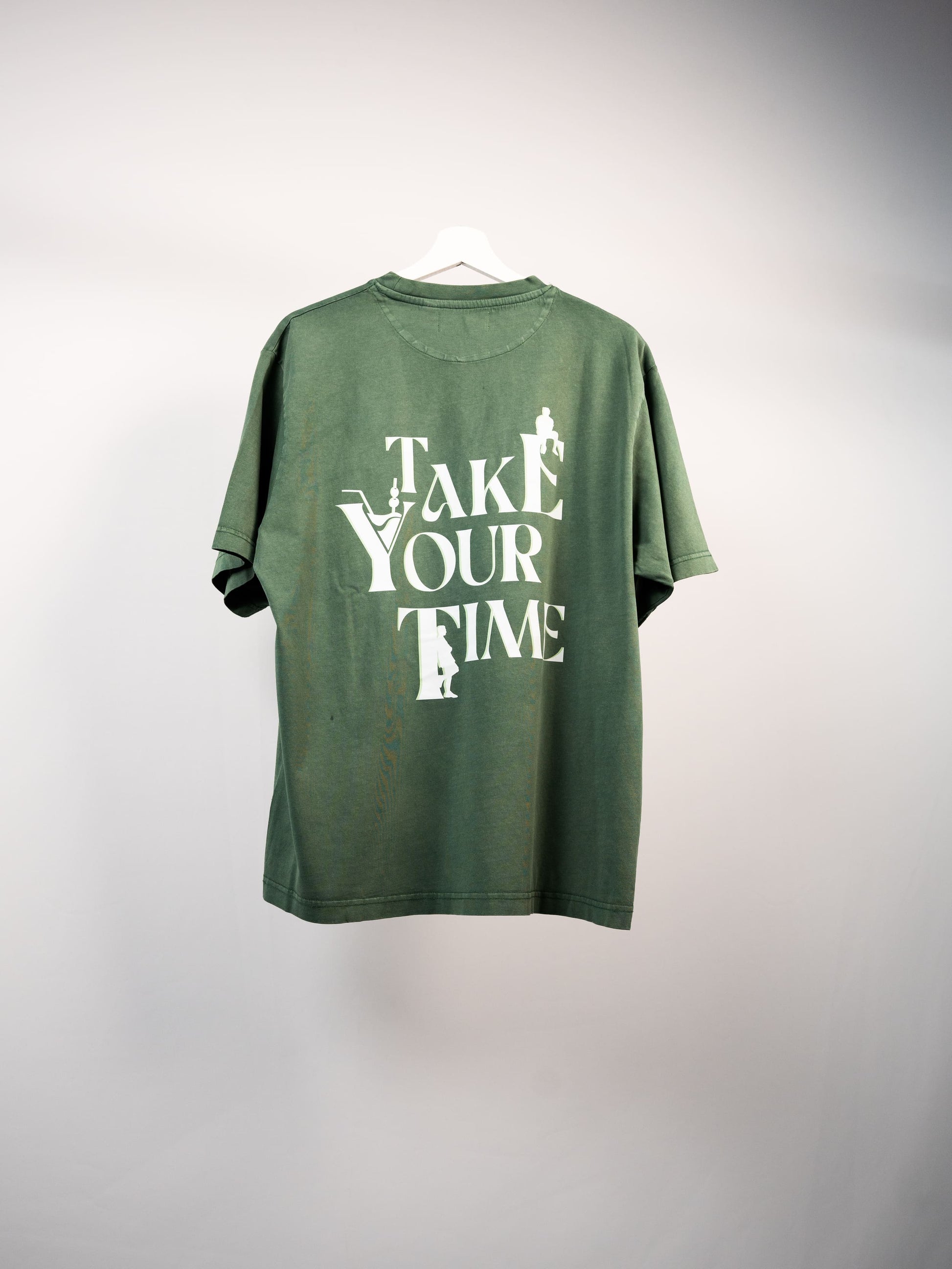 TAKE YOUR TIME GREEN T-SHIRT