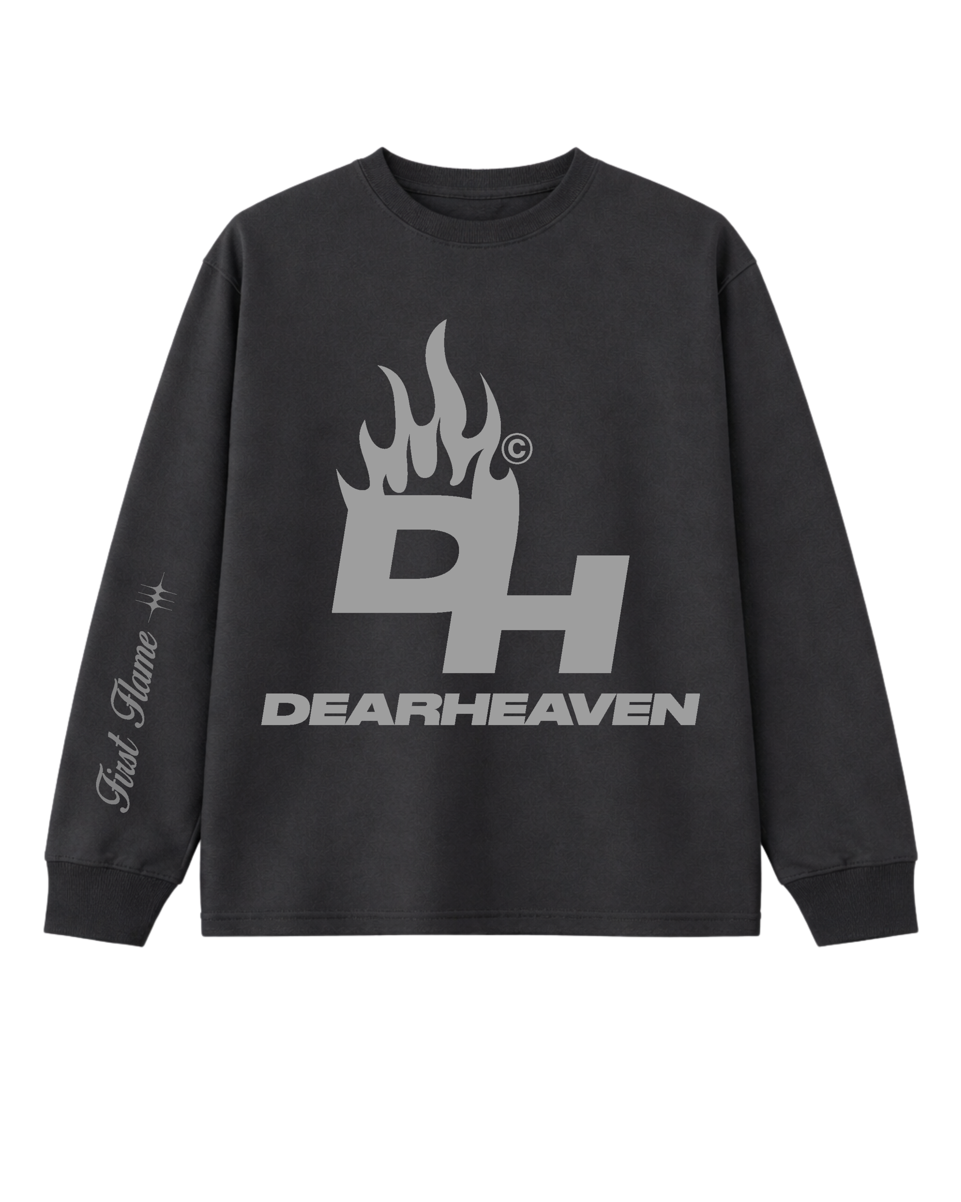 CAMISETA MANGA LARGA FIRST FLAME GRIS